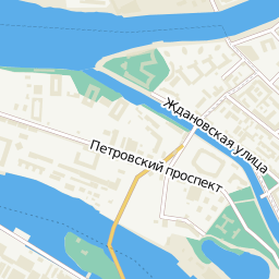 14-я Линия Васильевского Острова на карте Санкт-Петербурга