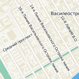 Английская набережная на карте Санкт-Петербурга