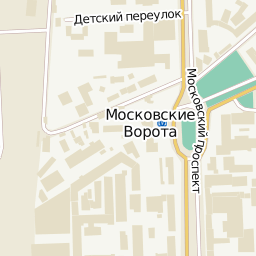 Московские Ворота - станция метро на карте Петербурга